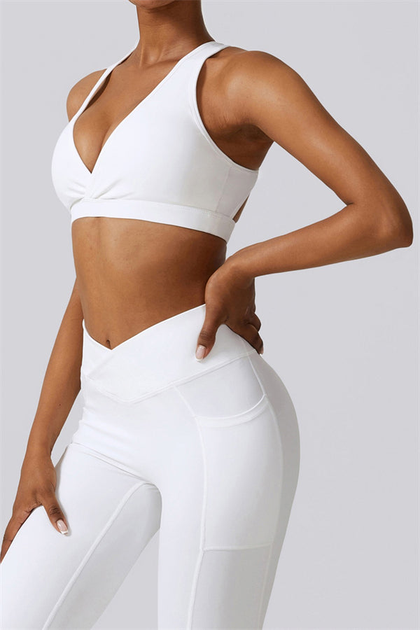 Noir Sport Bra | Aloë