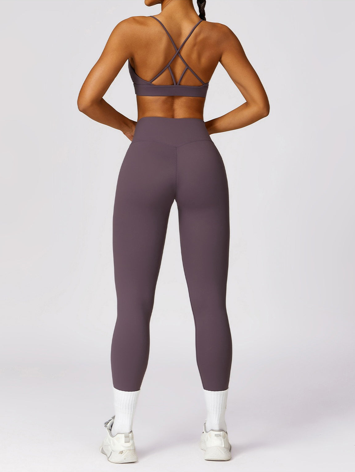 Natalia Rain Legging without Scrunch | Soft Mauve