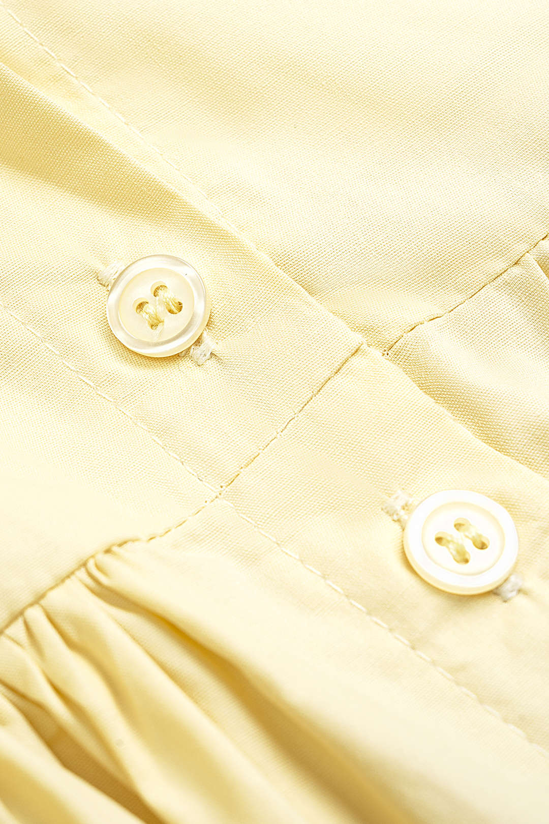 V-Neck Button Ruched Sleeveless Mini Dress