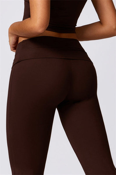 Farah Flared Legging zonder Scrunch | Soft Charcoal