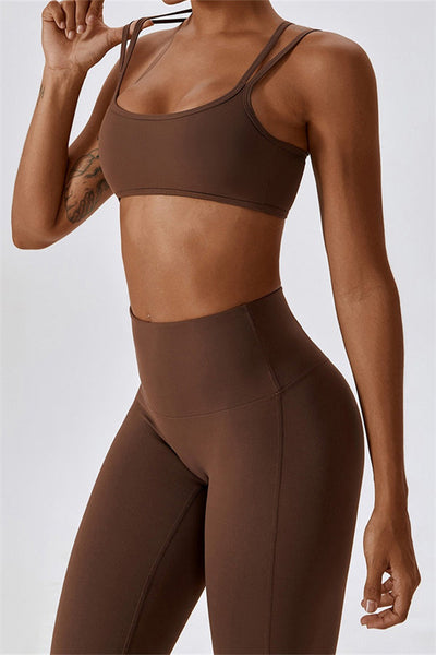 Laura Sport Bra | Graphite Taupe