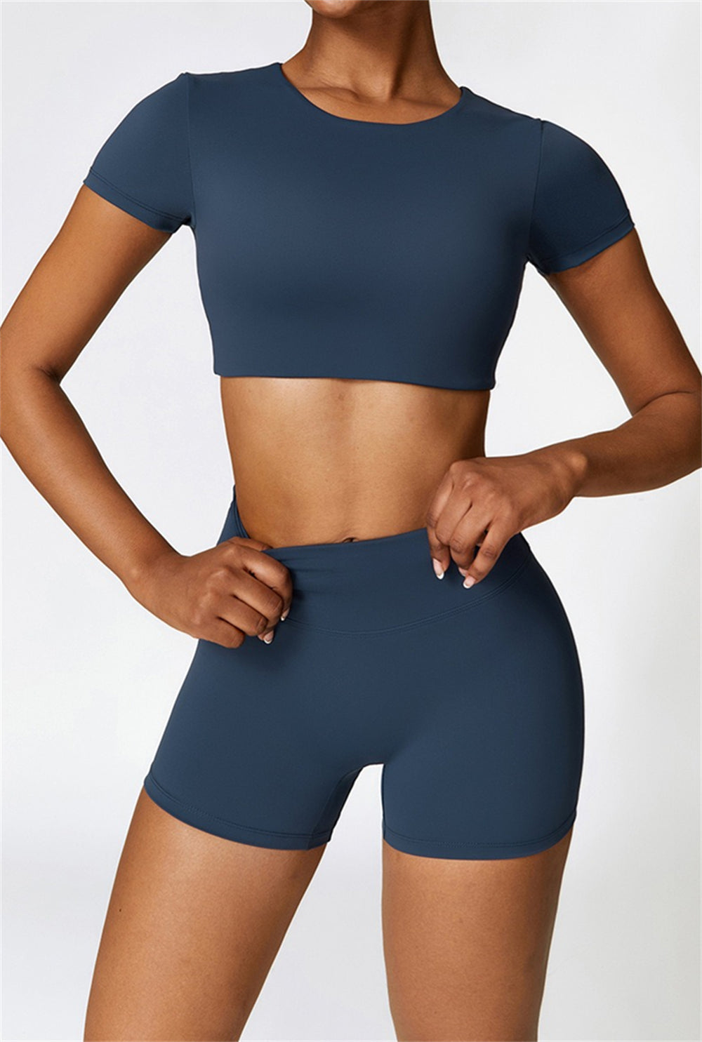 Lina Crop Top | Light Grey