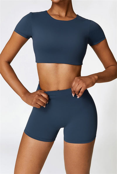 Lina Crop Top | Light Grey