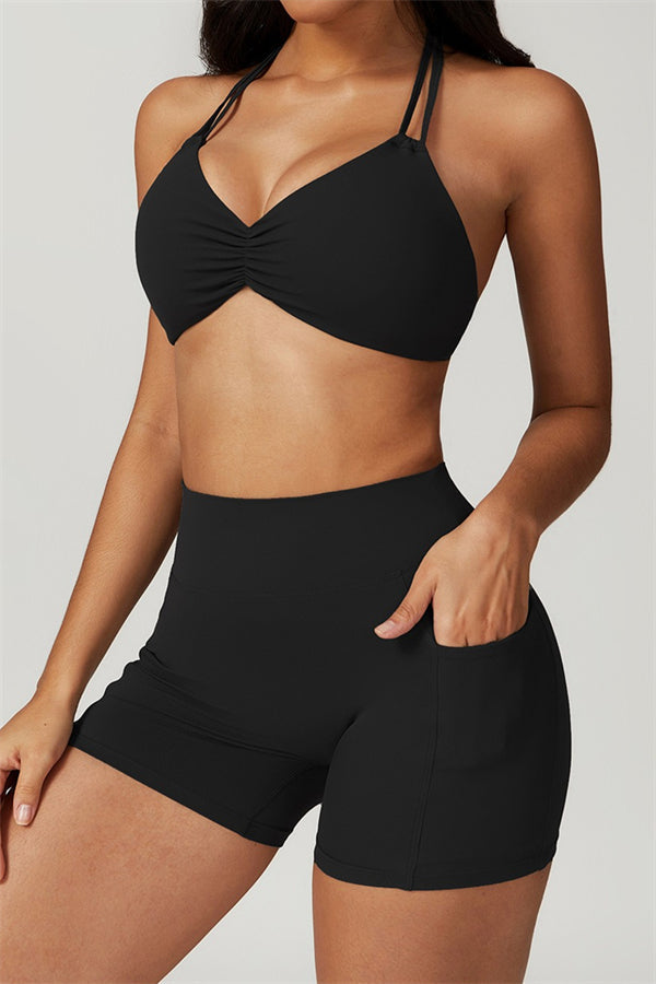 Amelia Sport Bra | Steel Grey