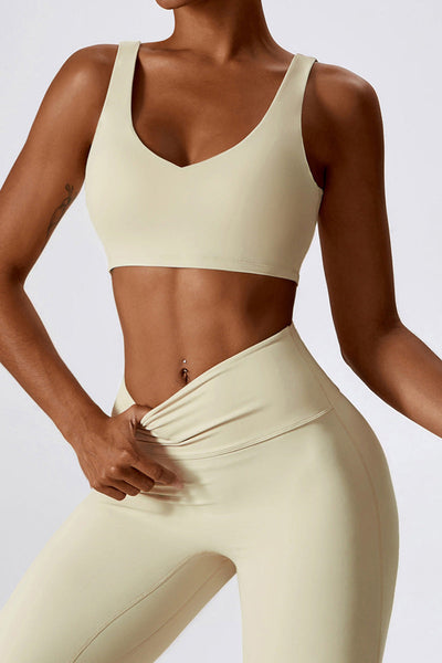 Amara Sport Bra | Vanilla