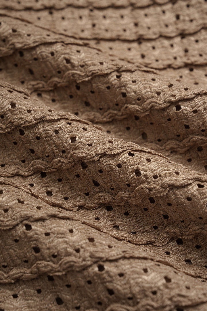 Tweed Round Neck Slip Sleeveless Midi Dress