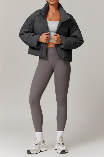 Serine Oversized Bomber Jacket | Grey