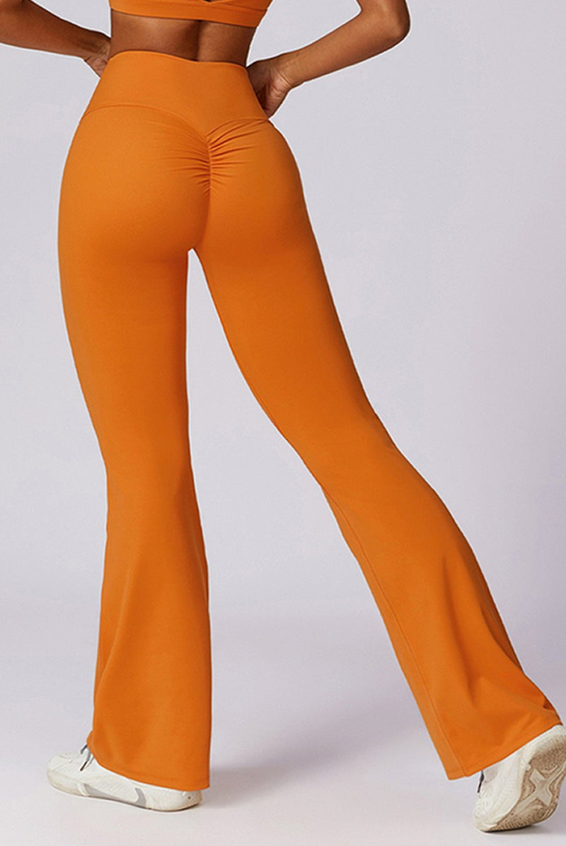 Sofia Flared Legging with Scrunch | Vanilla