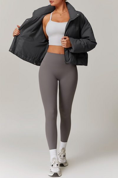 Serine Oversized Bomber Jacket | Grey
