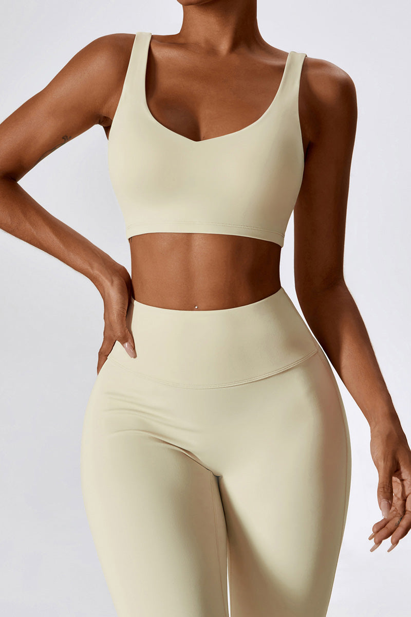 Amara Sport Bra | Vanilla