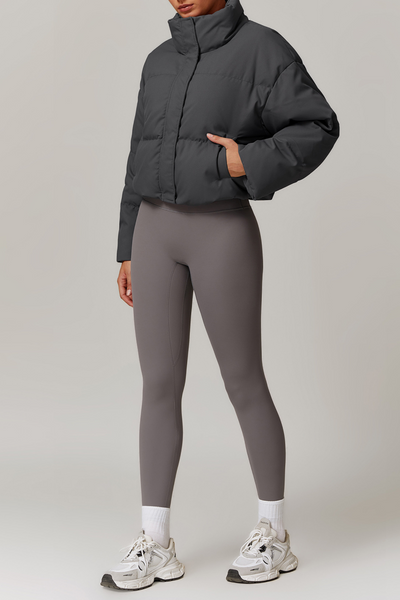 Serine Oversized Bomber Jacket | Grey