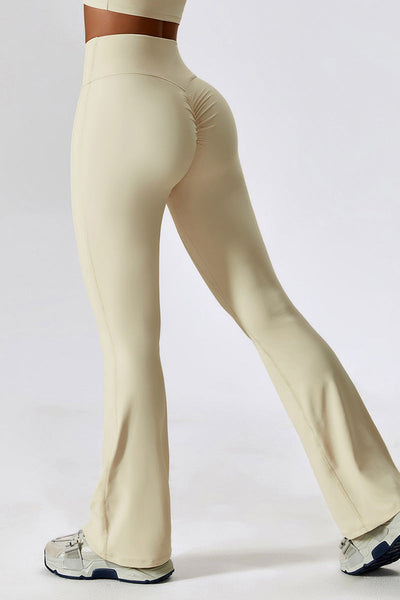 Sofia Flared Legging with Scrunch | Vanilla