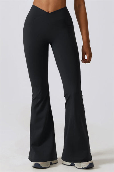 Elara Flared Legging with Scrunch | Aloë