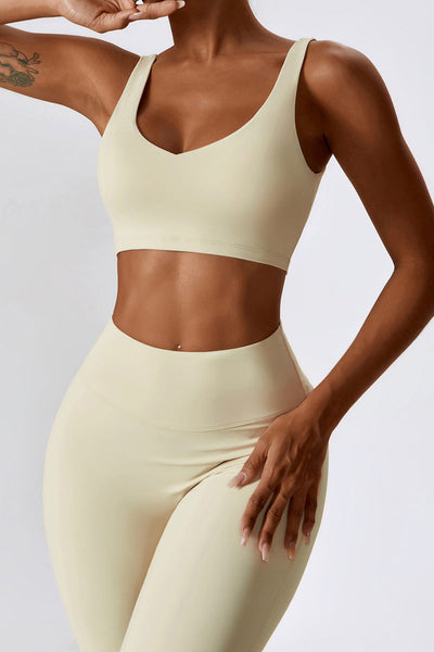 Amara Sport Bra | Vanilla