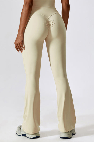 Sofia Flared Legging with Scrunch | Vanilla