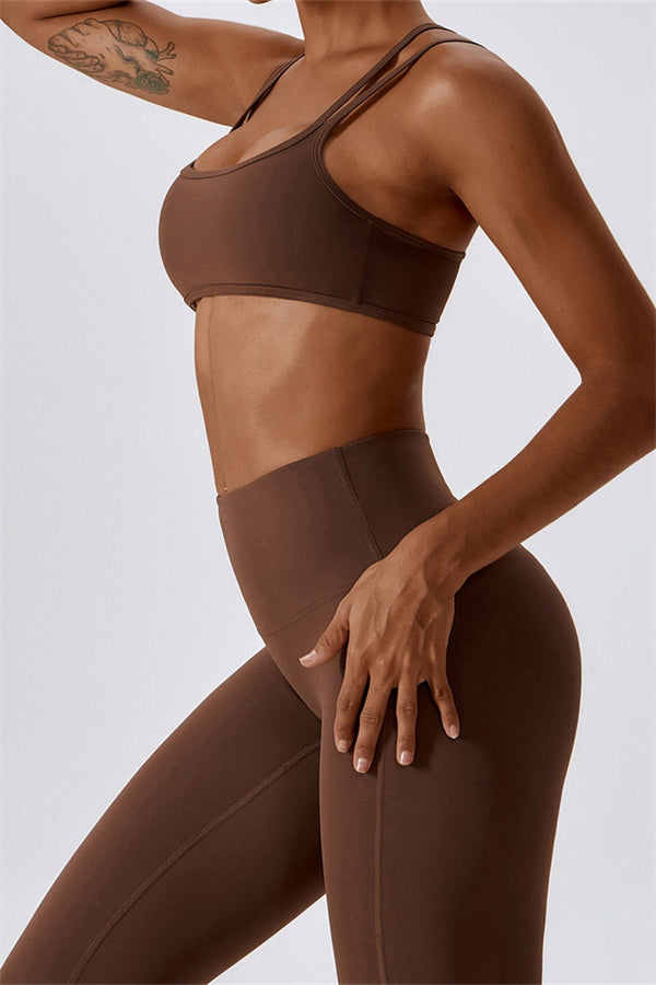 Laura Sport Bra | Graphite Taupe