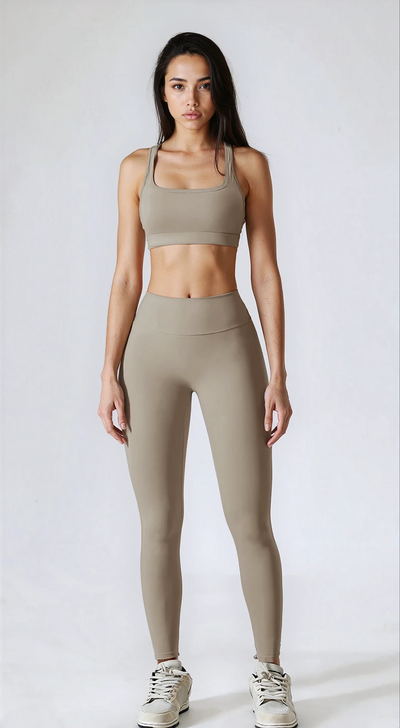 Angel Legging with Scrunch | Stone Taupe
