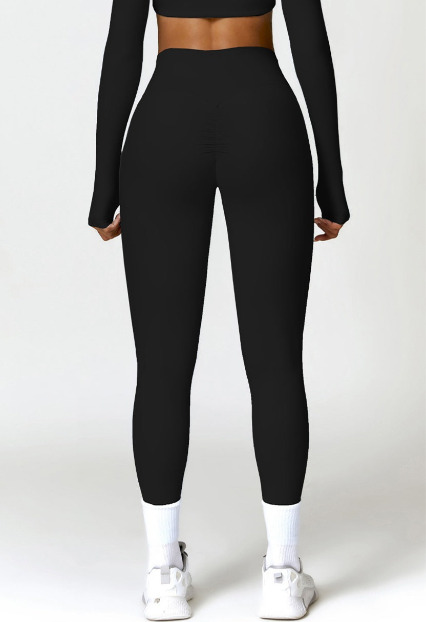 Skylar Legging with Scrunch | Black