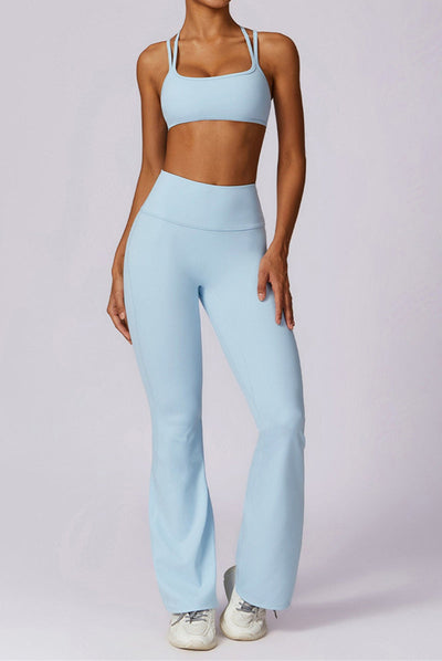 Sofia Flared Legging with Scrunch | Vanilla