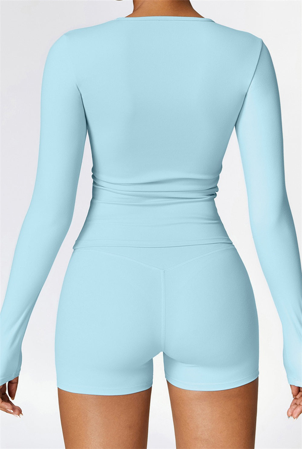 Lila Long Sleeve Top | Light Grey