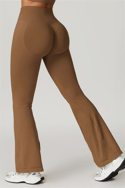 Hazel Flared Legging met Scrunch | Ice Grey