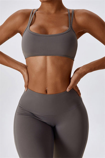 Laura Sport Bra | Graphite Taupe