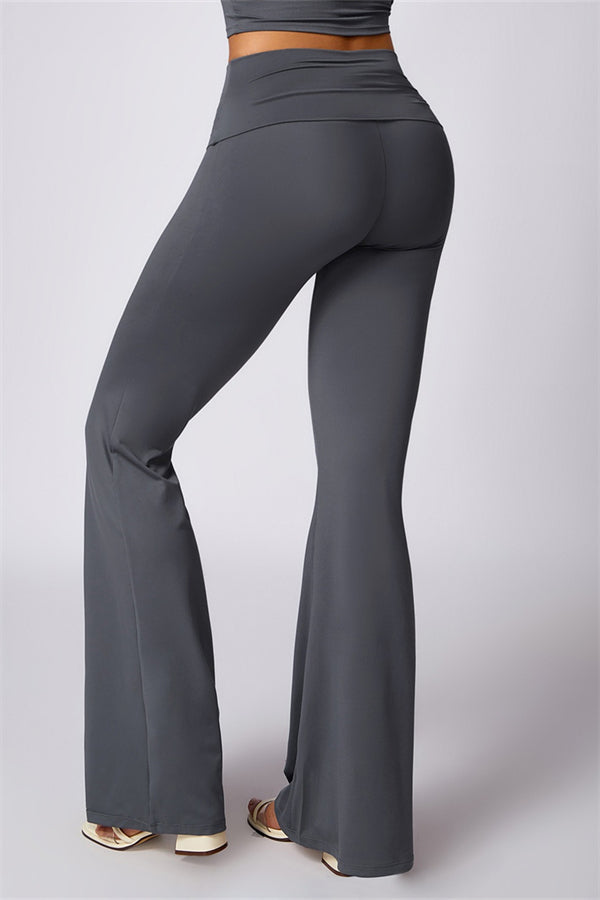 Farah Flared Legging zonder Scrunch | Soft Charcoal