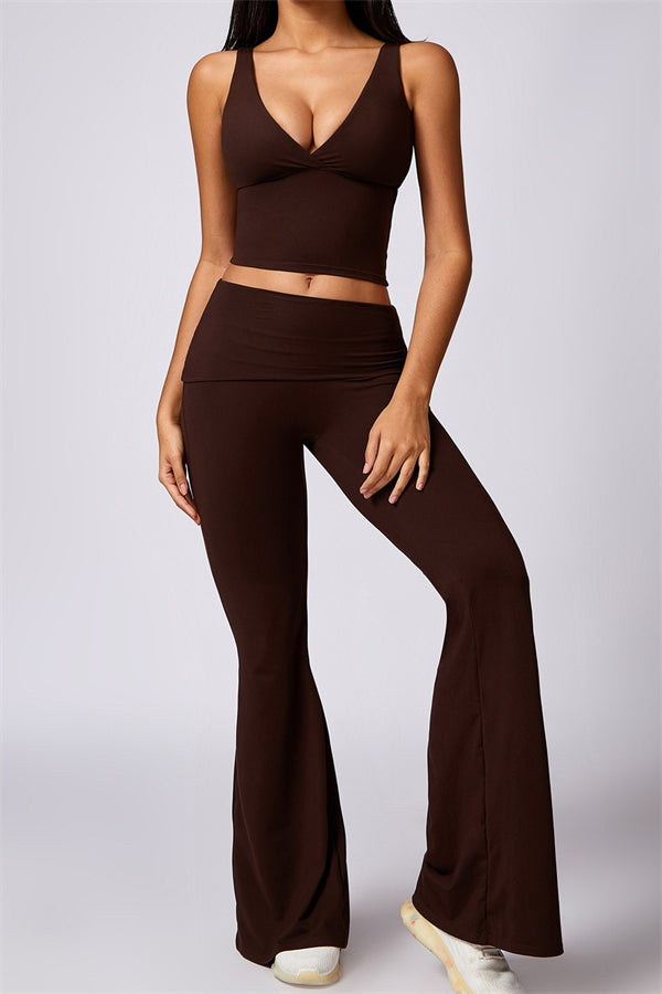 Farah Flared Legging zonder Scrunch | Soft Charcoal