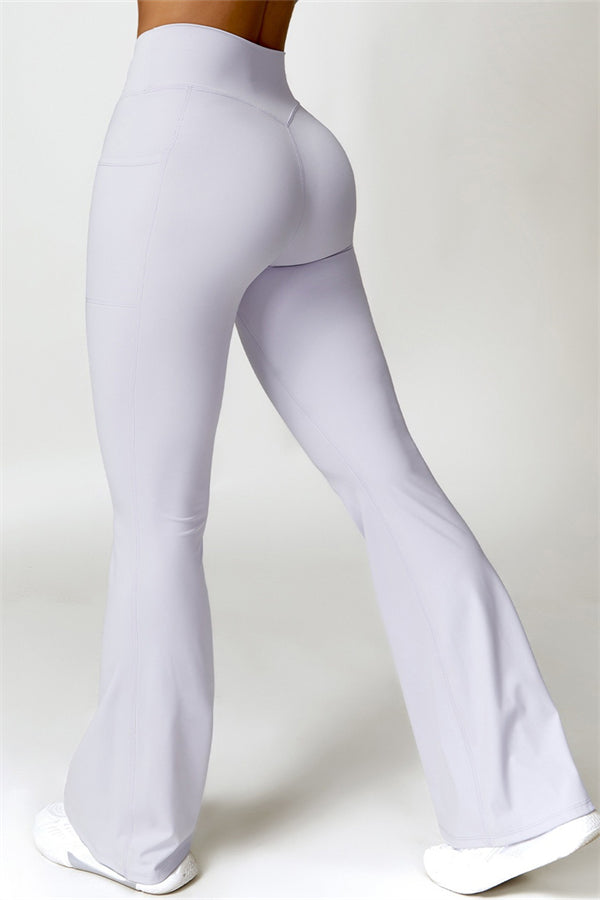 Emma Olivia Flared Legging with Scrunch | Deep Cinnamon