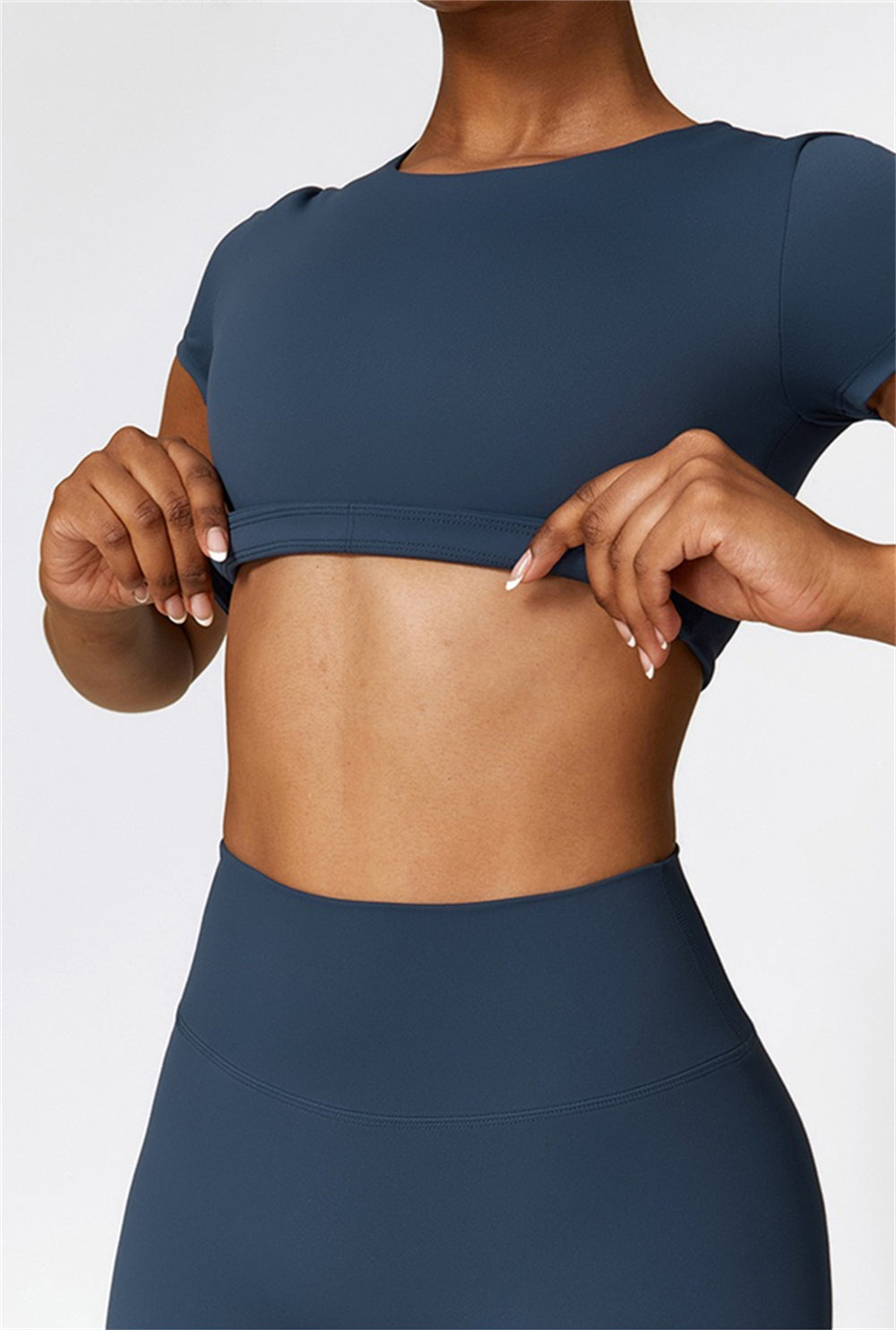 Lina Crop Top | Light Grey