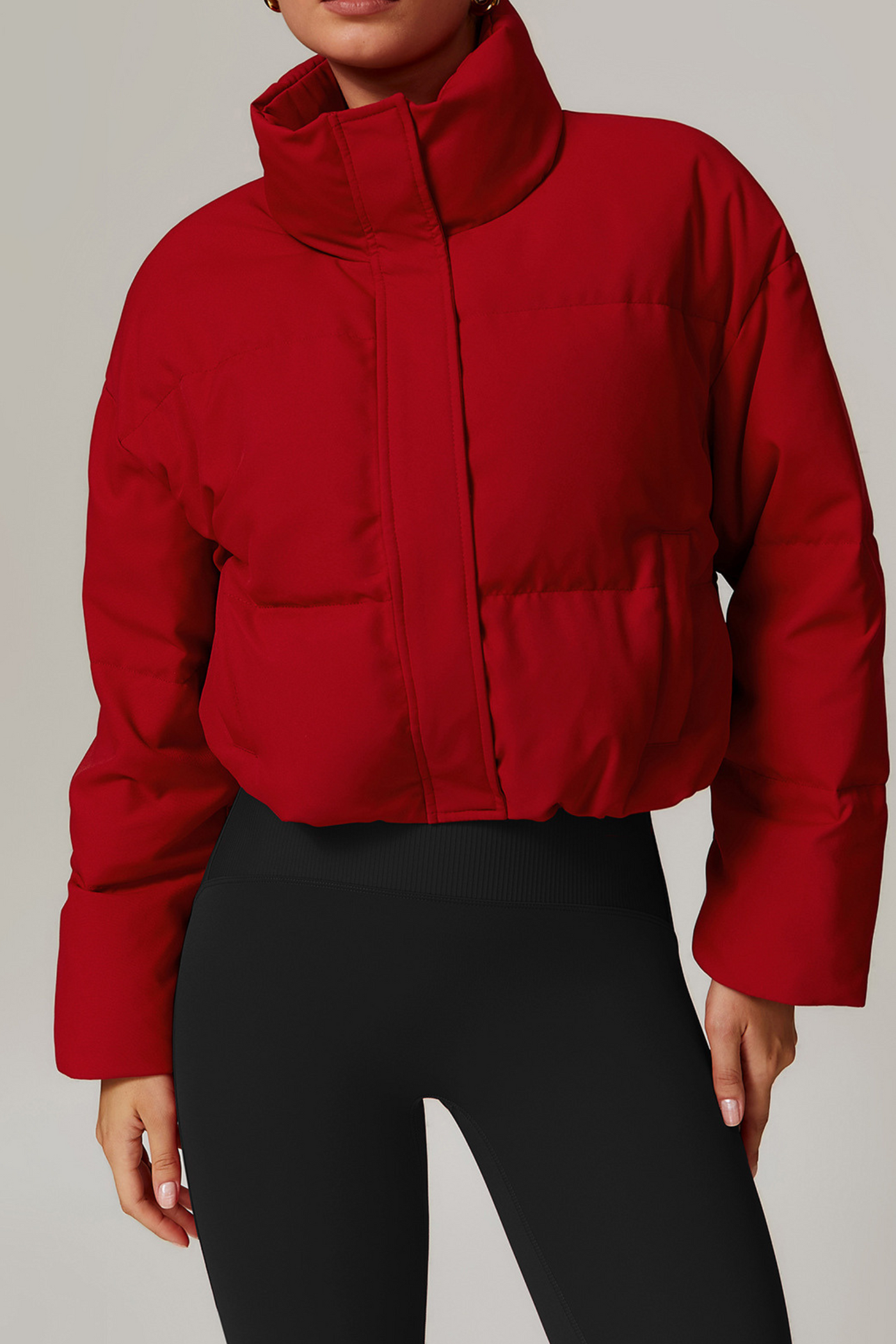 Serine Oversized Bomber Jacket | Grey