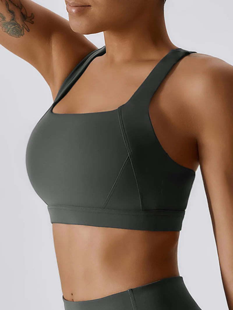 Tessa Sport Bra | Soft Charcoal