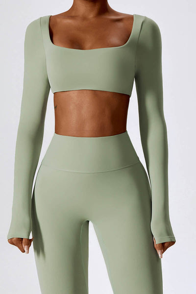 Mia Crop Top | Sage