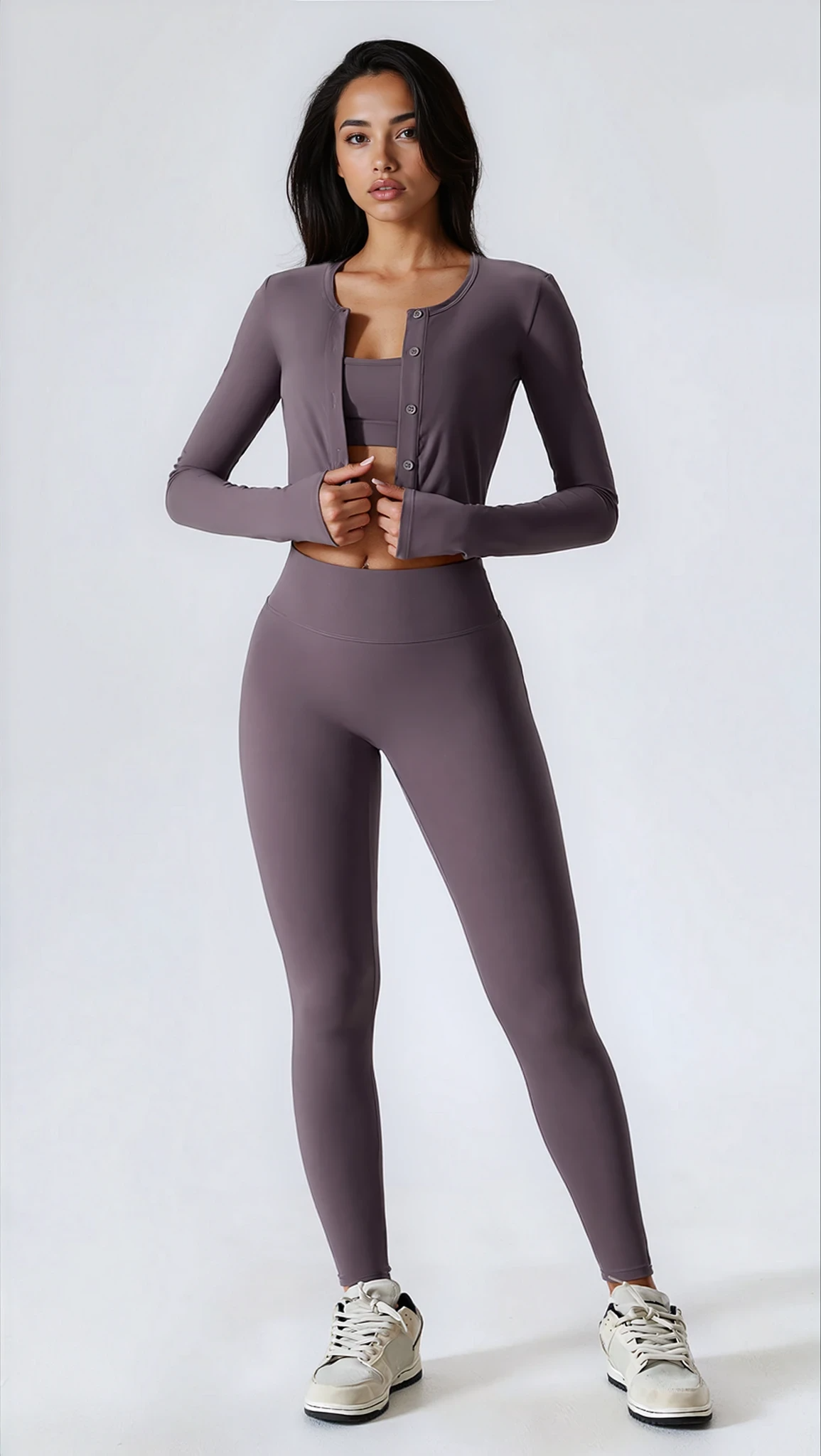 Angel Legging with Scrunch | Soft Mauve
