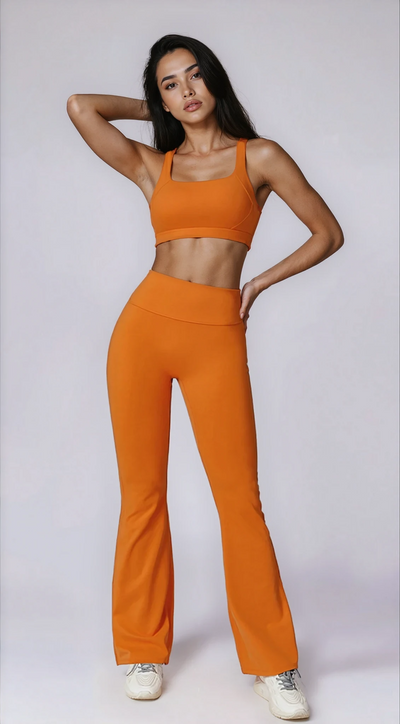 Sofia Flared Legging with Scrunch | Manderin