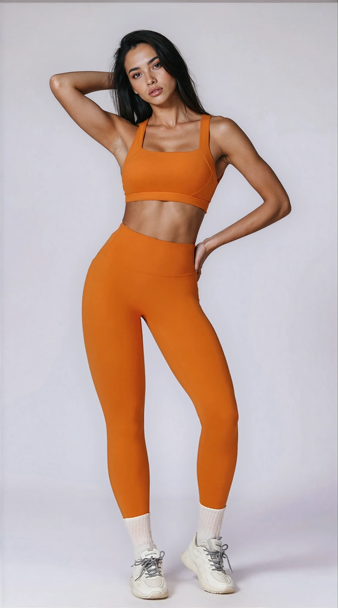 Danica Legging with Scrunch |  Mandarin