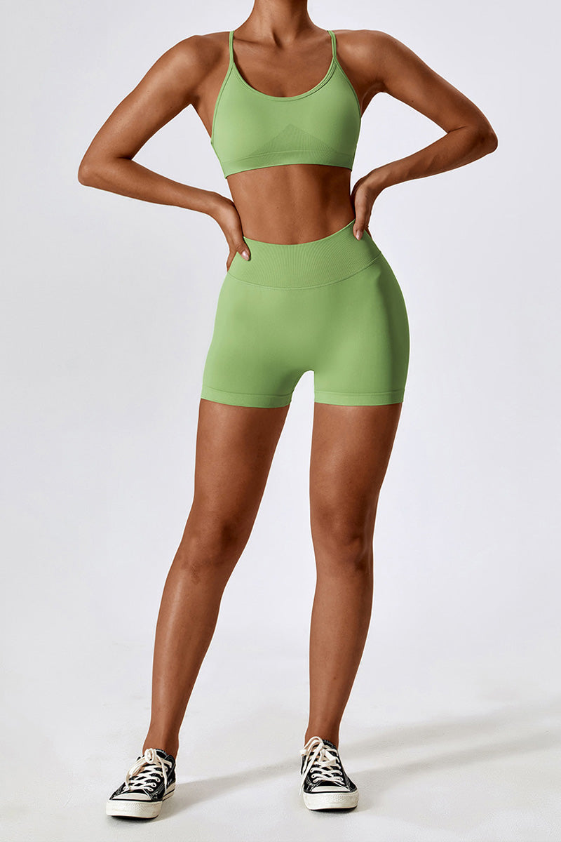 Aria Short with Scrunch | Burgundy