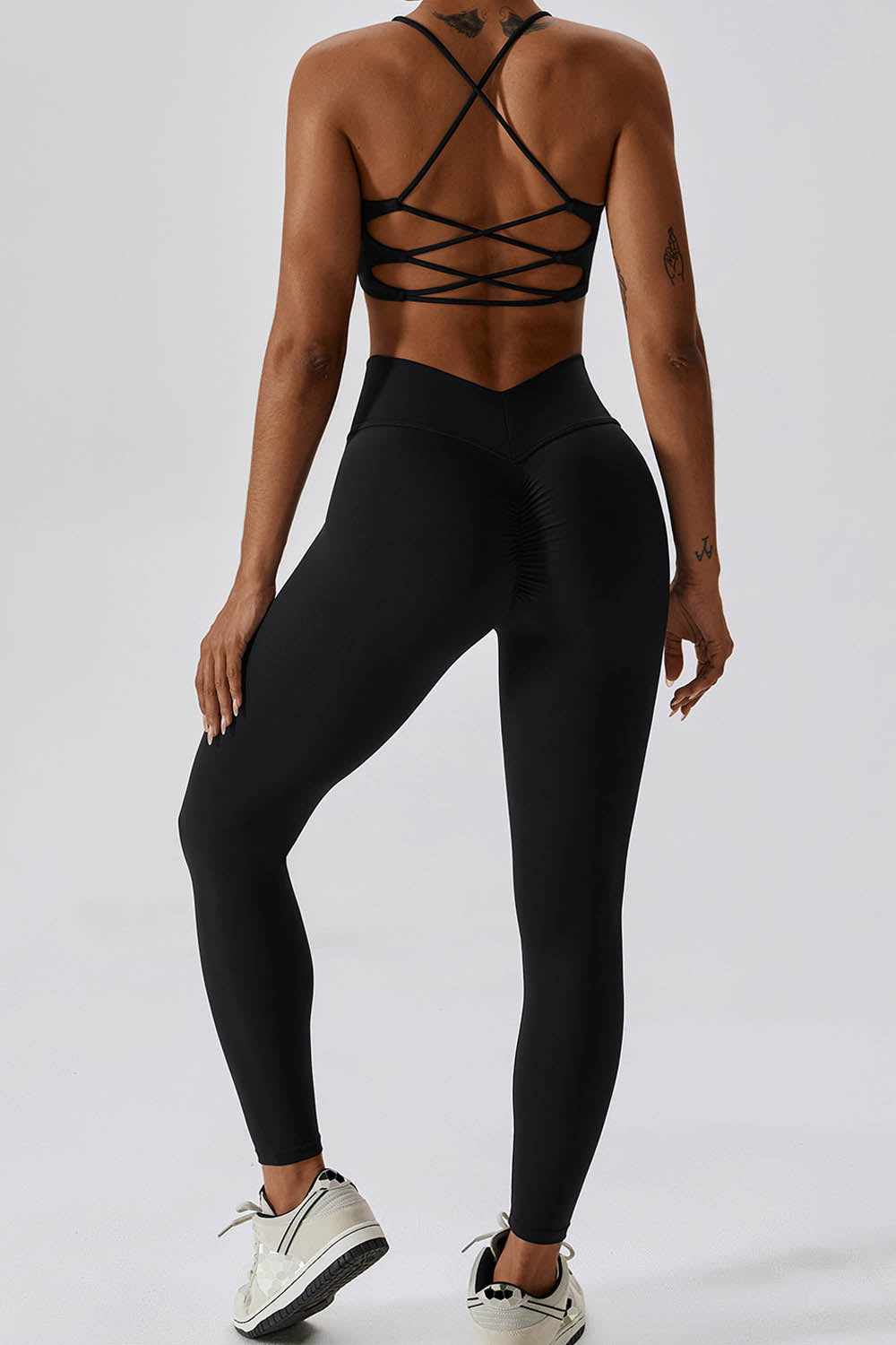 Luna Olivia Legging with Scrunch | Black