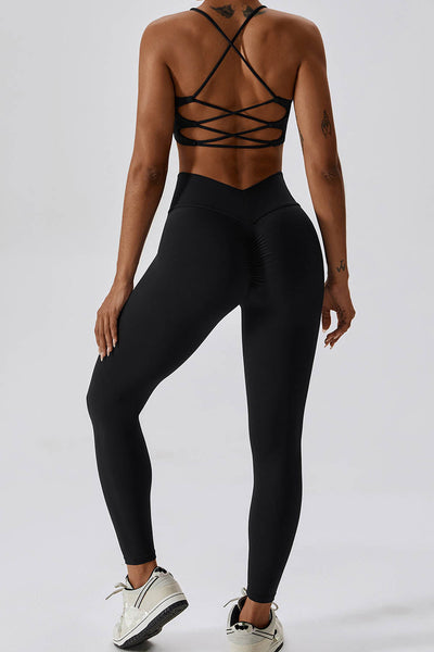 Luna Olivia Legging with Scrunch | Black