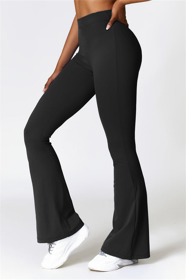 Madison Flared Legging with Scrunch | Stone