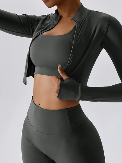 Tessa Sport Bra | Soft Charcoal