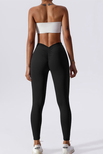 Sadie Legging met Scrunch | Soft Charcoal