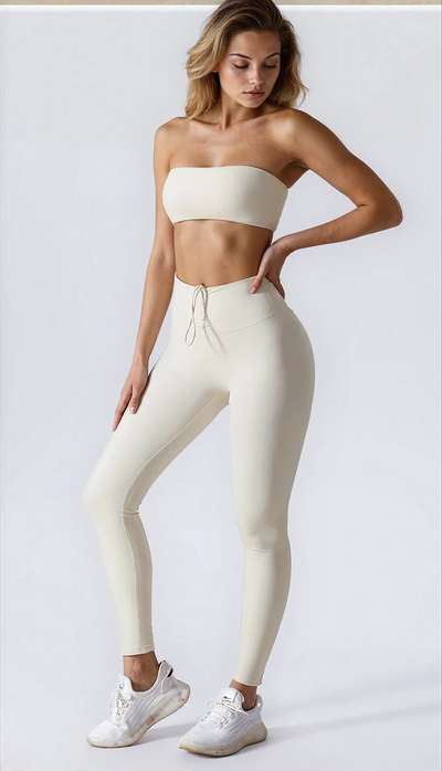 Olivia Bella Legging with Scrunch | Oat