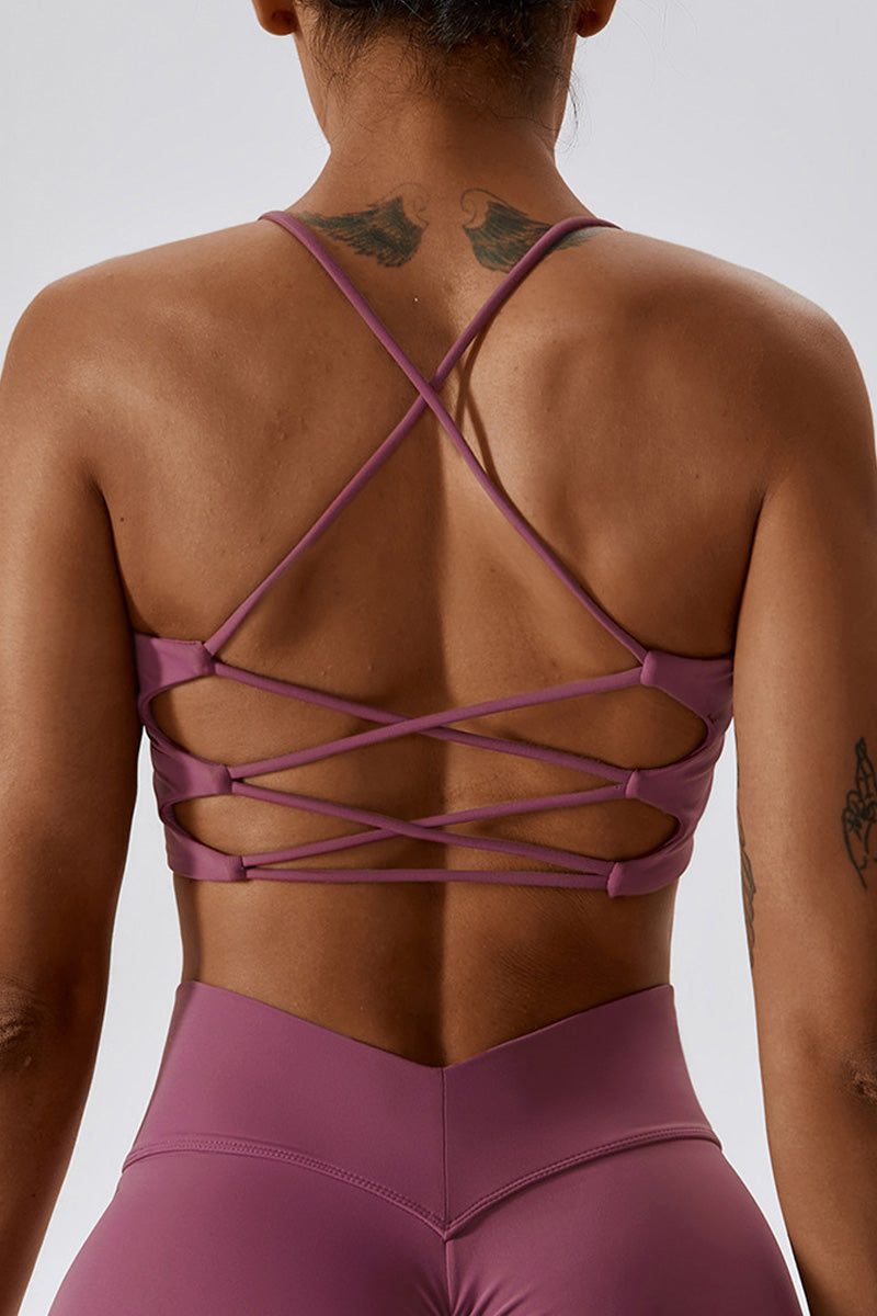 Jasmine Sport Bra | Raspberry