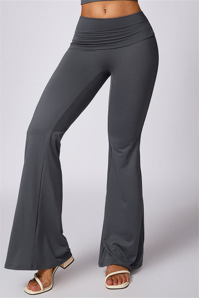 Farah Flared Legging zonder Scrunch | Soft Charcoal