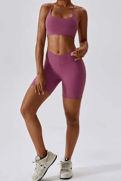 Jasmine Sport Bra | Raspberry