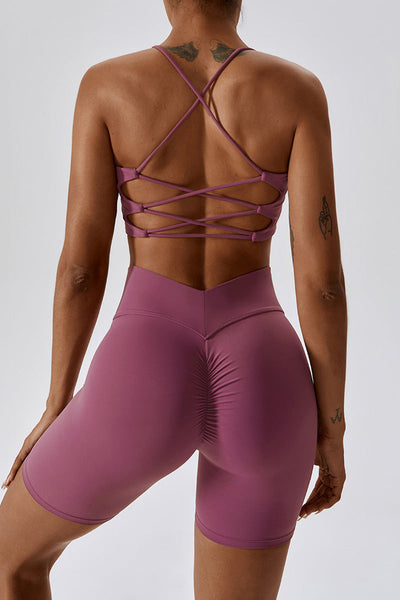 Jasmine Sport Bra | Raspberry
