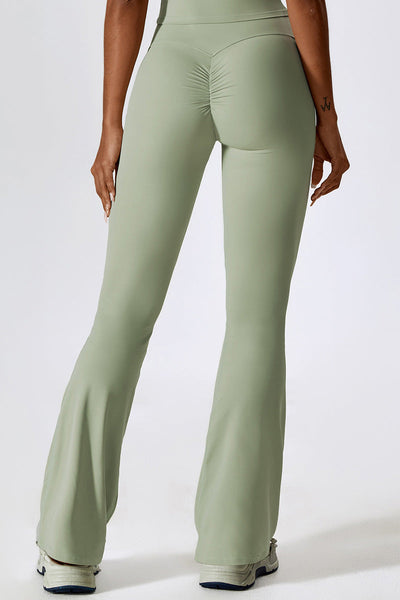 Sofia Flared Legging with Scrunch | Vanilla