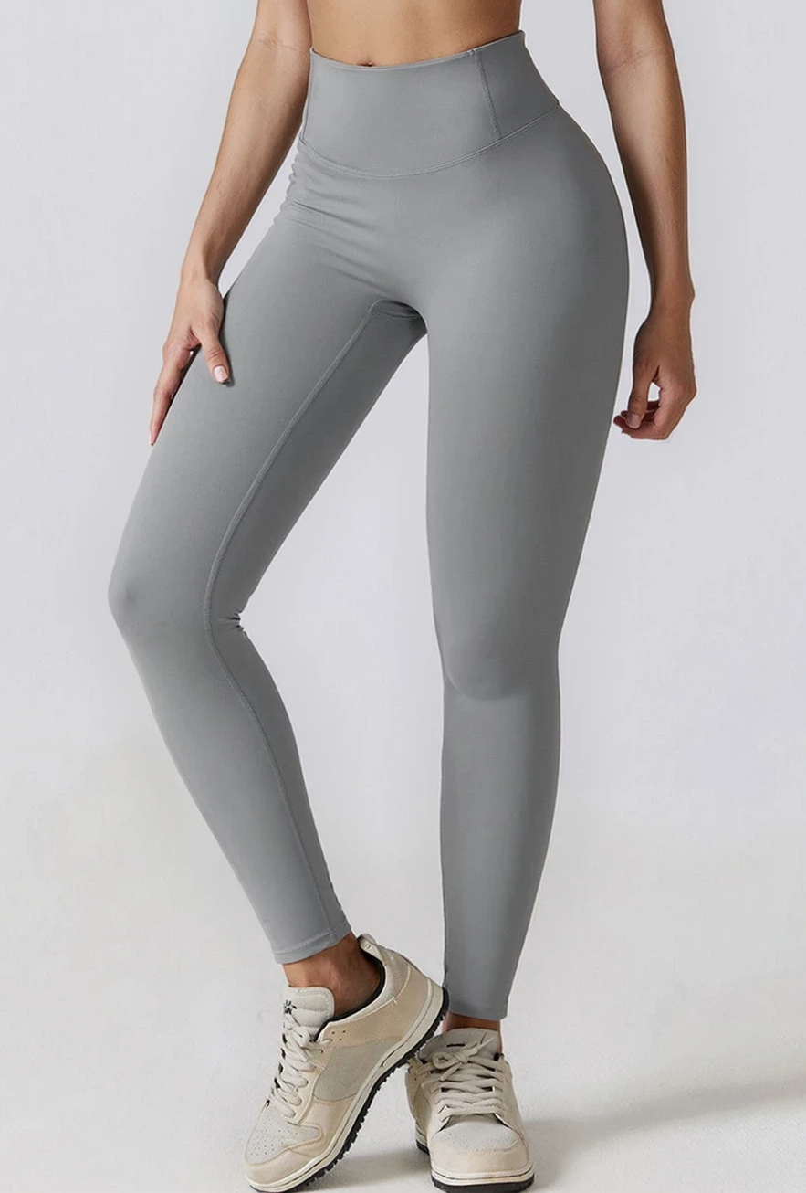 Danica Legging with Scrunch | Light Grey
