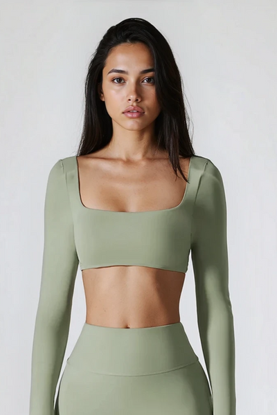 Mia Crop Top | Sage